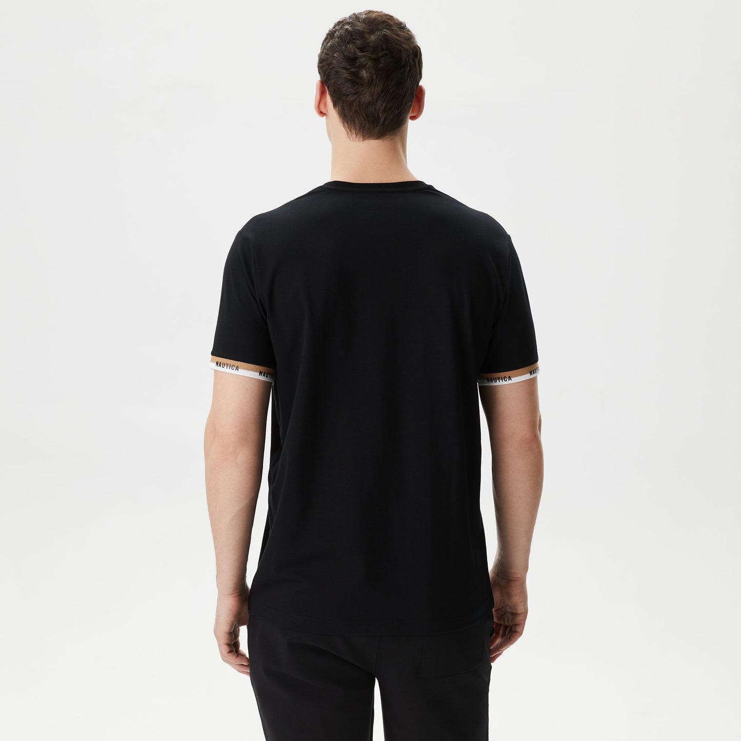 Nautica Erkek Siyah Standart Fit T-shirt