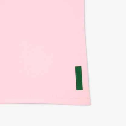 Lacoste Kadın Slim Fit Kolsuz Bisiklet Yaka Pembe T-shirt