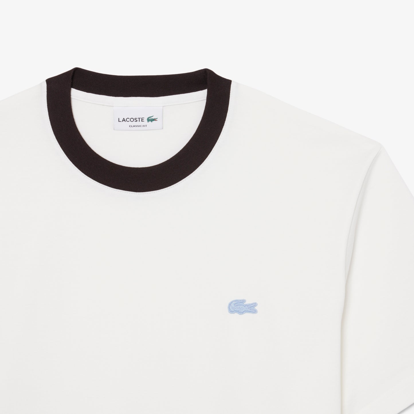Lacoste Classic Fit Bisiklet Yaka Erkek Beyaz T-shirt