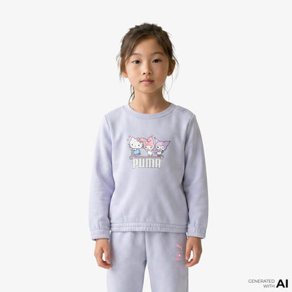 Puma X Hello Kitty & Friends Bebek Gri Eşofman Takımı