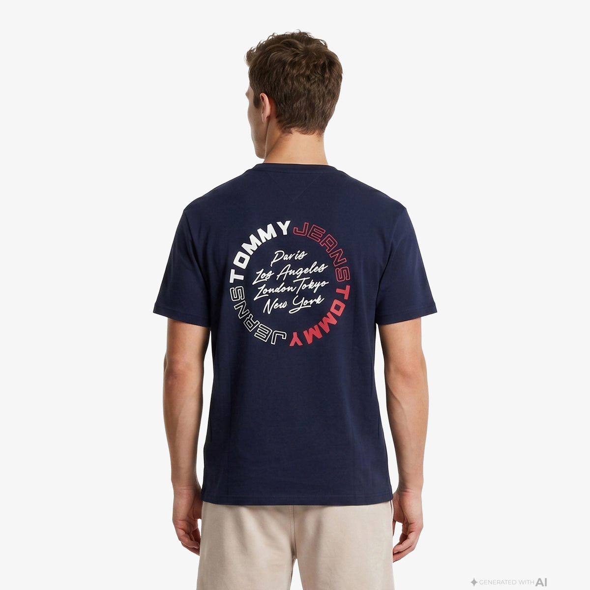 Tommy Hilfiger Signature Erkek Lacivert T-shirt
