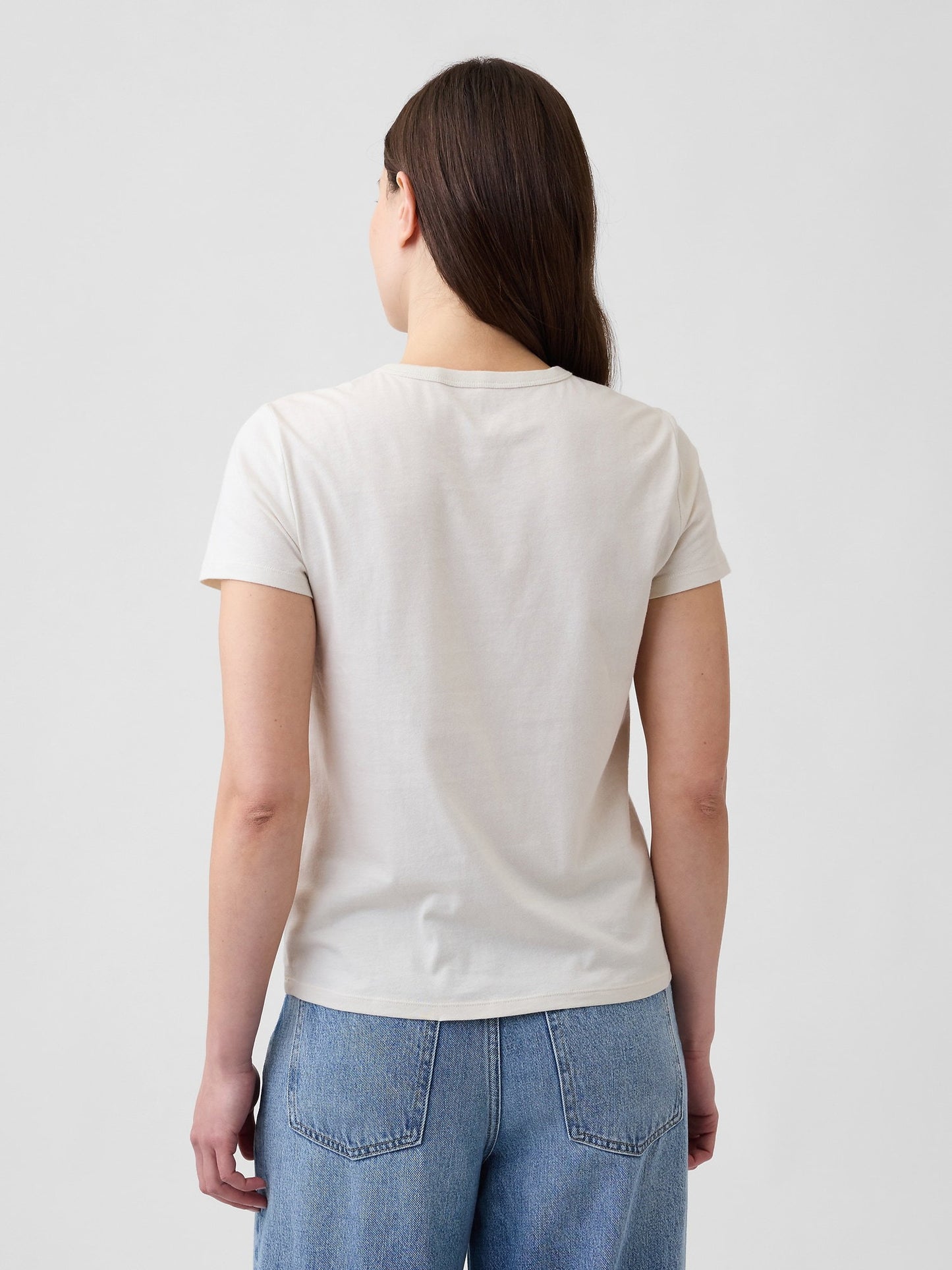 Kırık Beyaz Favorite Grafik Baskılı T-shirt