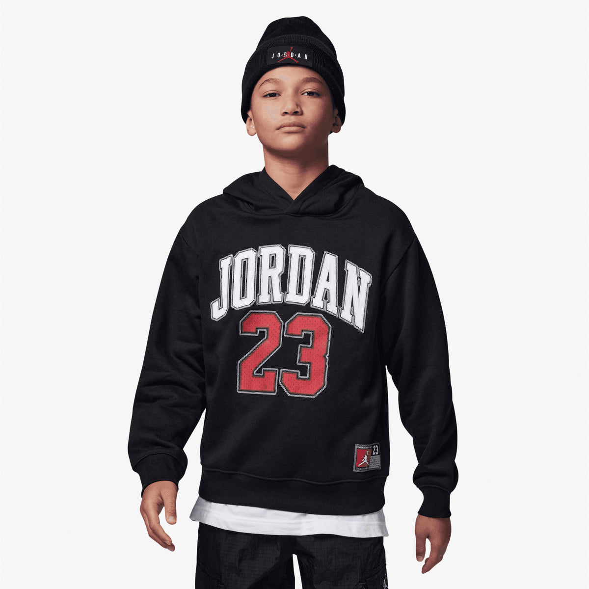 Jordan Hbr Fleece Po Çocuk Siyah Günlük Sweatshirt
