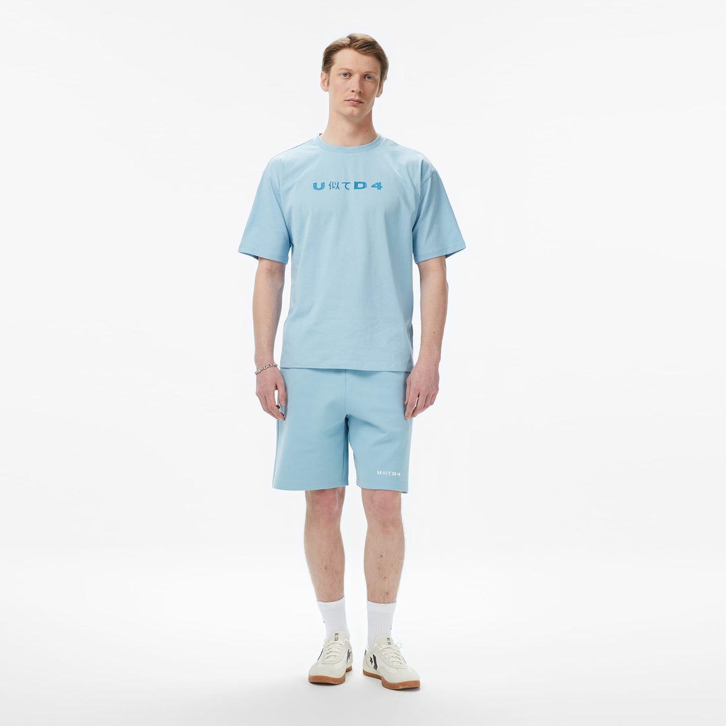 United4 Regular Fit Erkek Mavi T-shirt