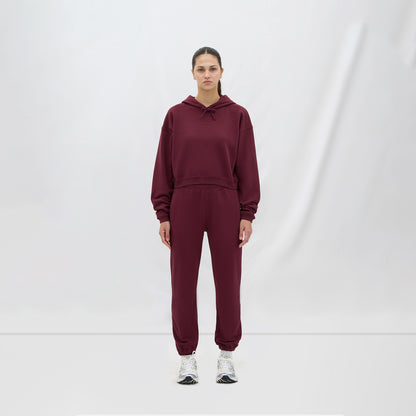 Les Benjamins Essential Kadın Bordo Hoodie