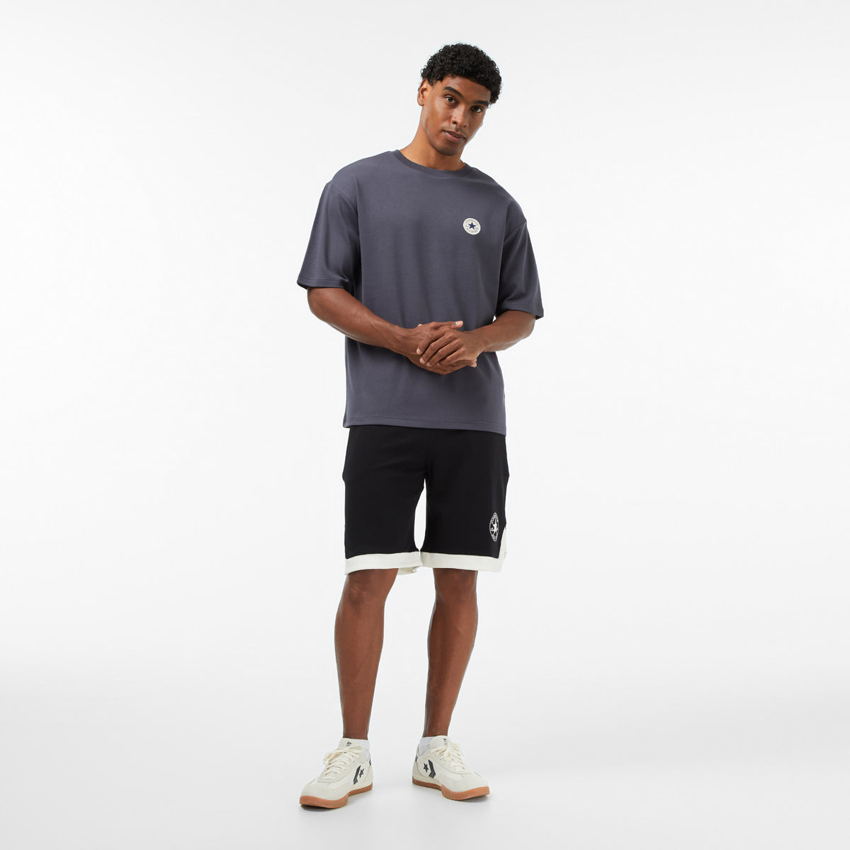 Converse Regular Fit Erkek Gri T-shirt