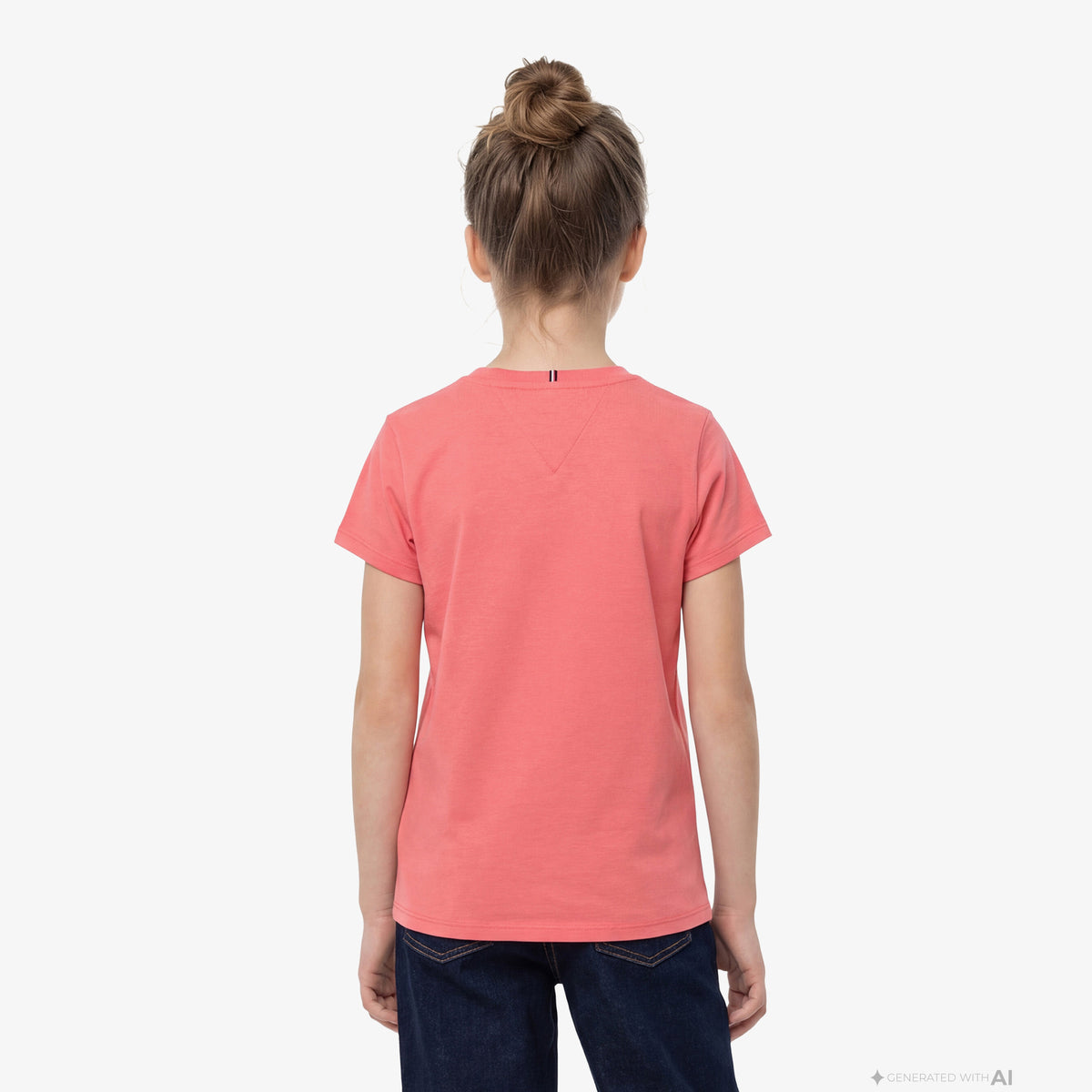 Tommy Hilfiger Script Çocuk Pembe T-shirt