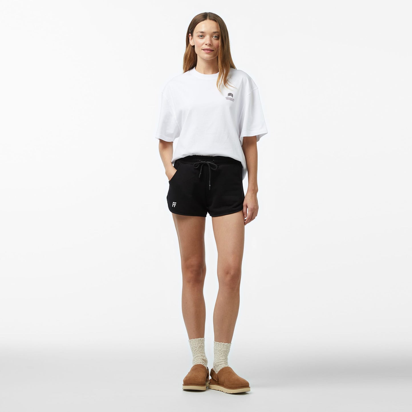 Forfun Ff High Waisted Kadın Siyah Şort