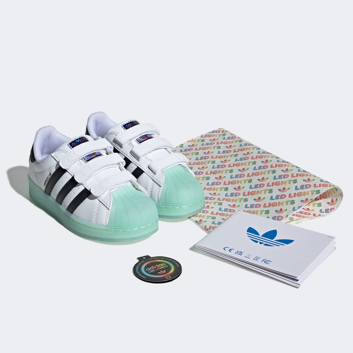 Adidas Superstar Led Light Çocuk Işıklı Beyaz Ayakkabı