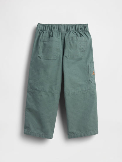 Yeşil Pull-on Baggy Double-knee Carpenter Pantolon