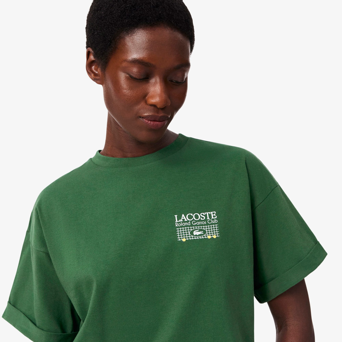 Lacoste Relaxed Fit Kadın Yeşil T-shirt