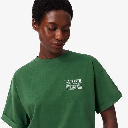 Lacoste Relaxed Fit Kadın Yeşil T-shirt