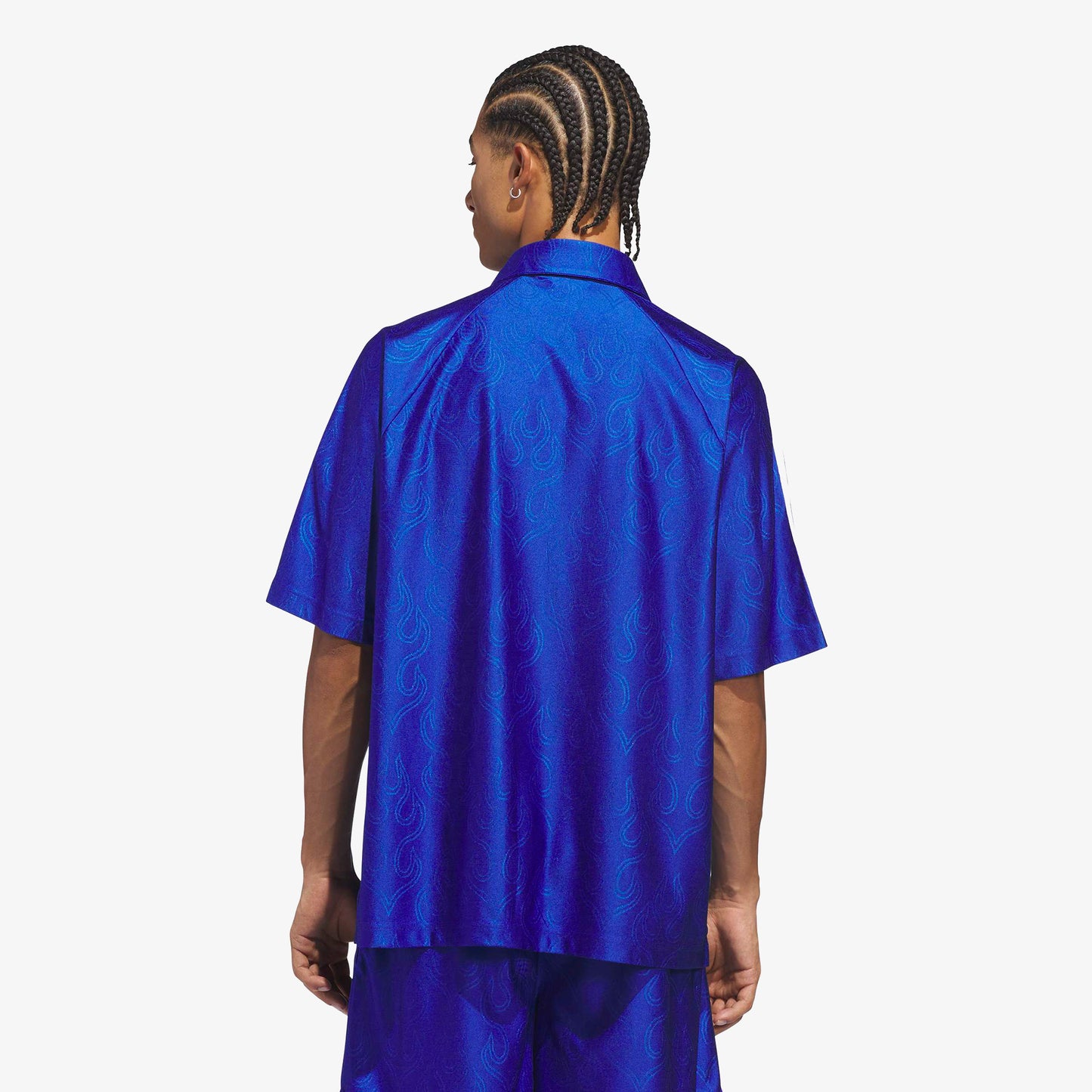 Adidas Jacquard Top Unisex Mavi Gömlek