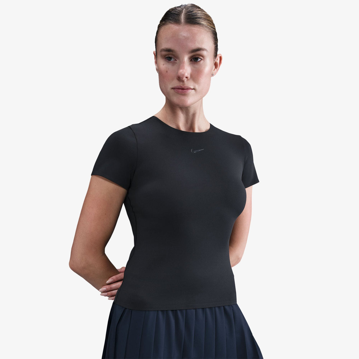 Nike 24.7 Dri-fıt Soft Knit Kadın Siyah T-shirt