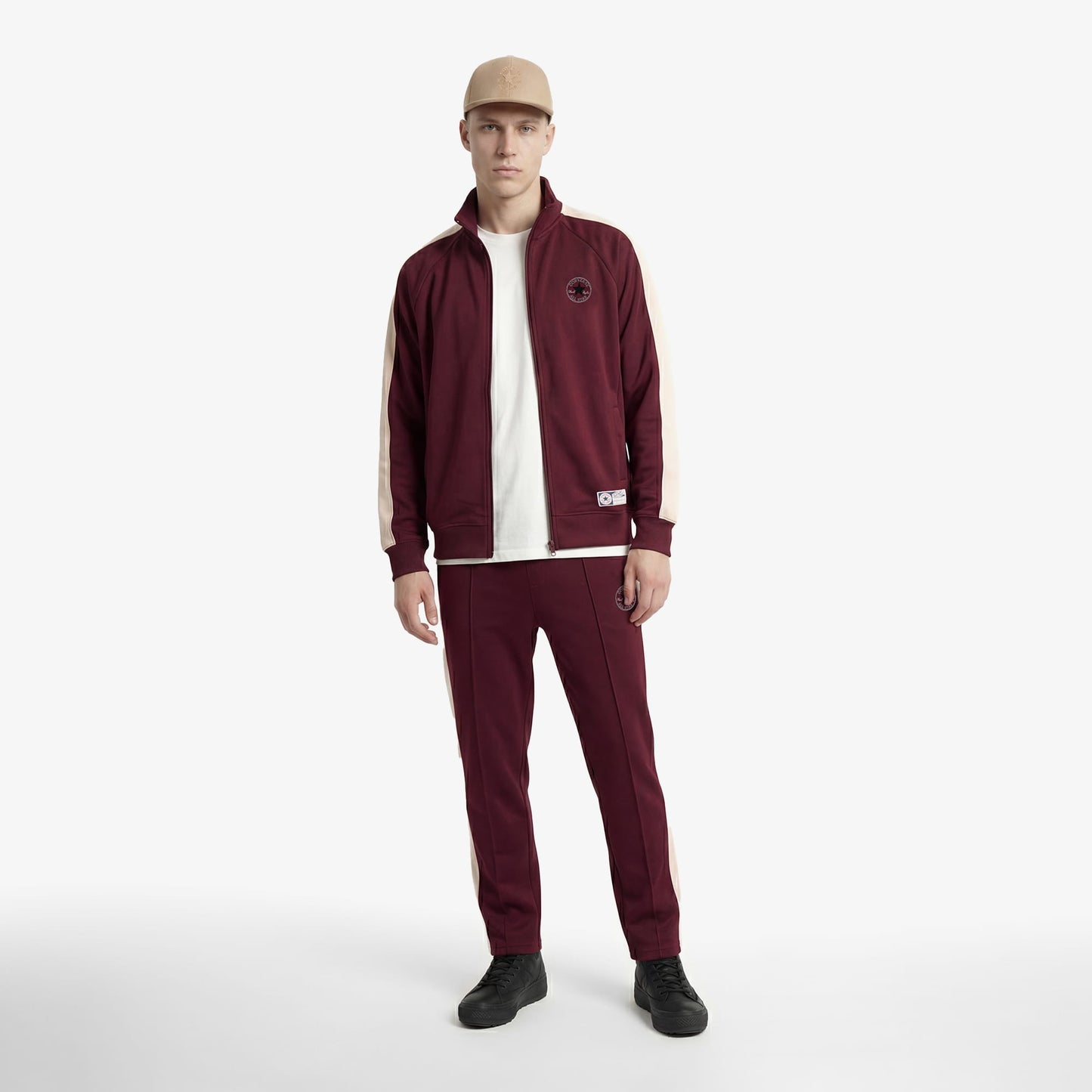 Converse Standard Fit Erkek Bordo Ceket