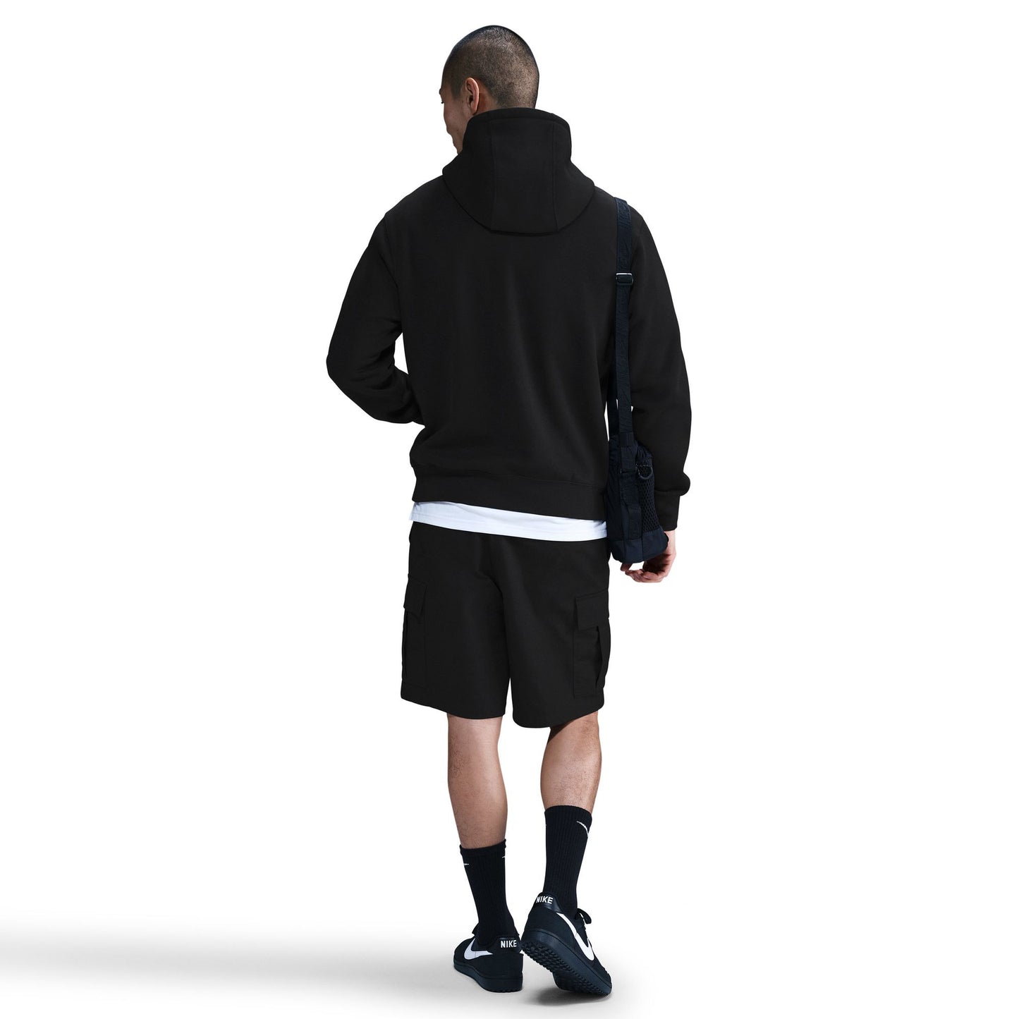 Nike Club Gfx Erkek Siyah Hoodie