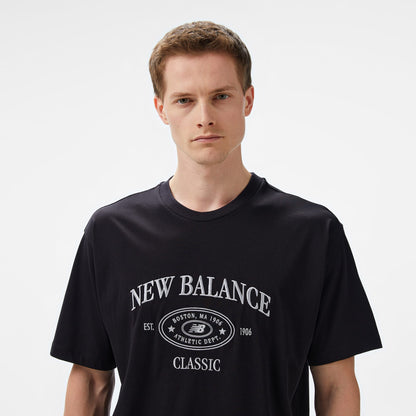 New Balance Lifestyle Erkek Siyah T-shirt