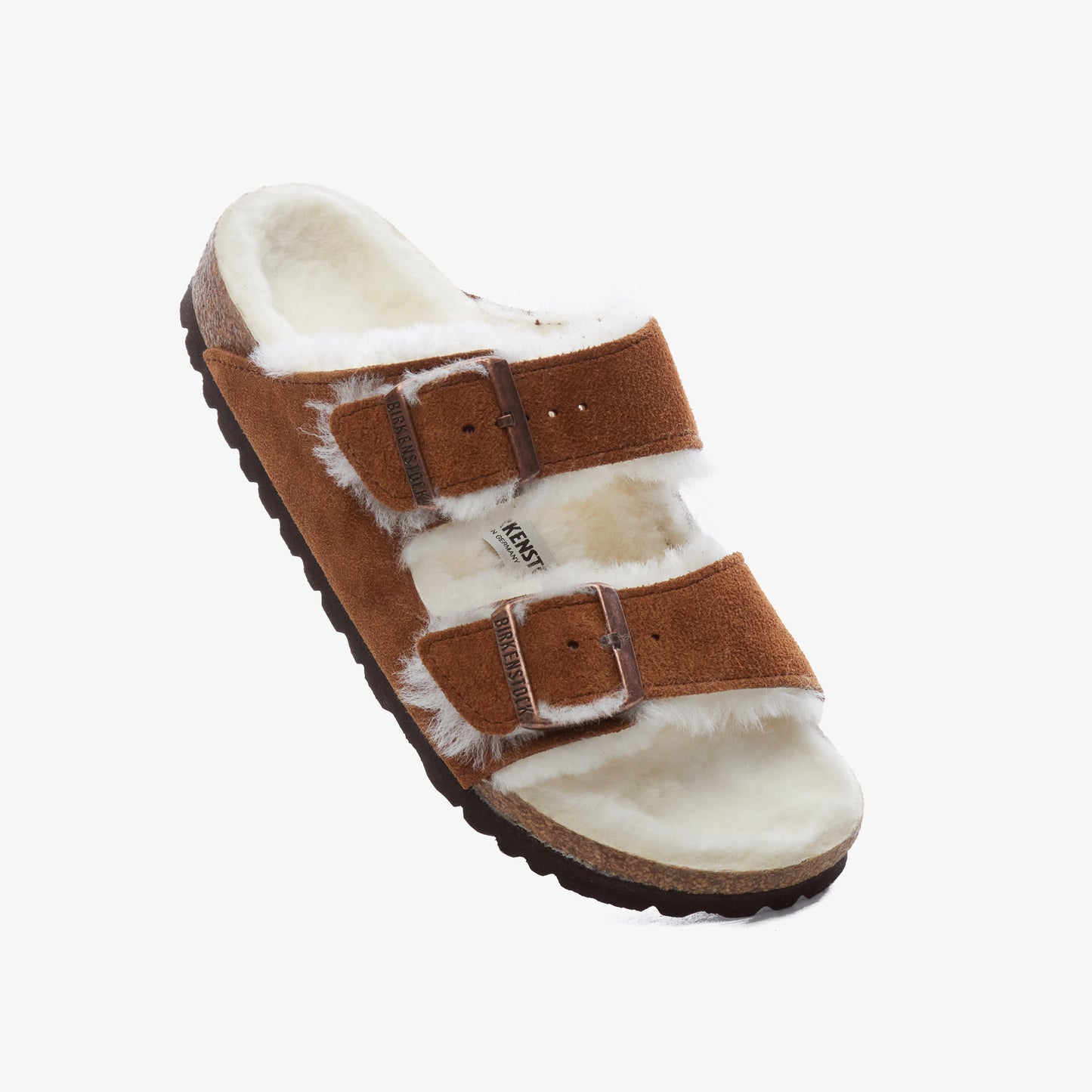 Birkenstock Kahverengi Unisex Çift Bantlı Süet Terlik