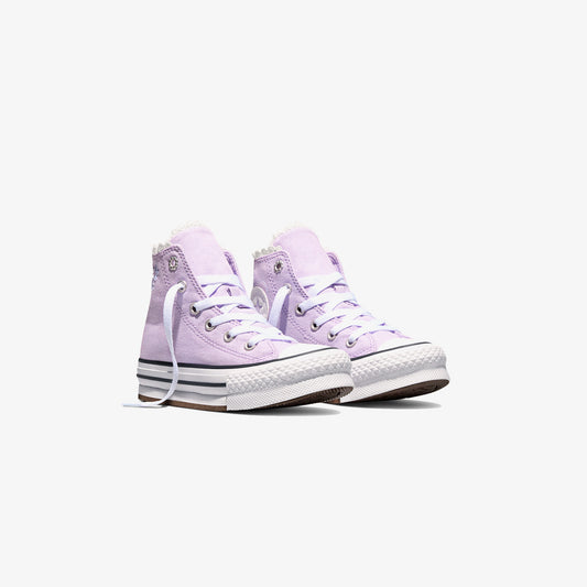 Converse Chuck Taylor All Star Eva Lift Çocuk Çiçek Desenli Mor Sneaker