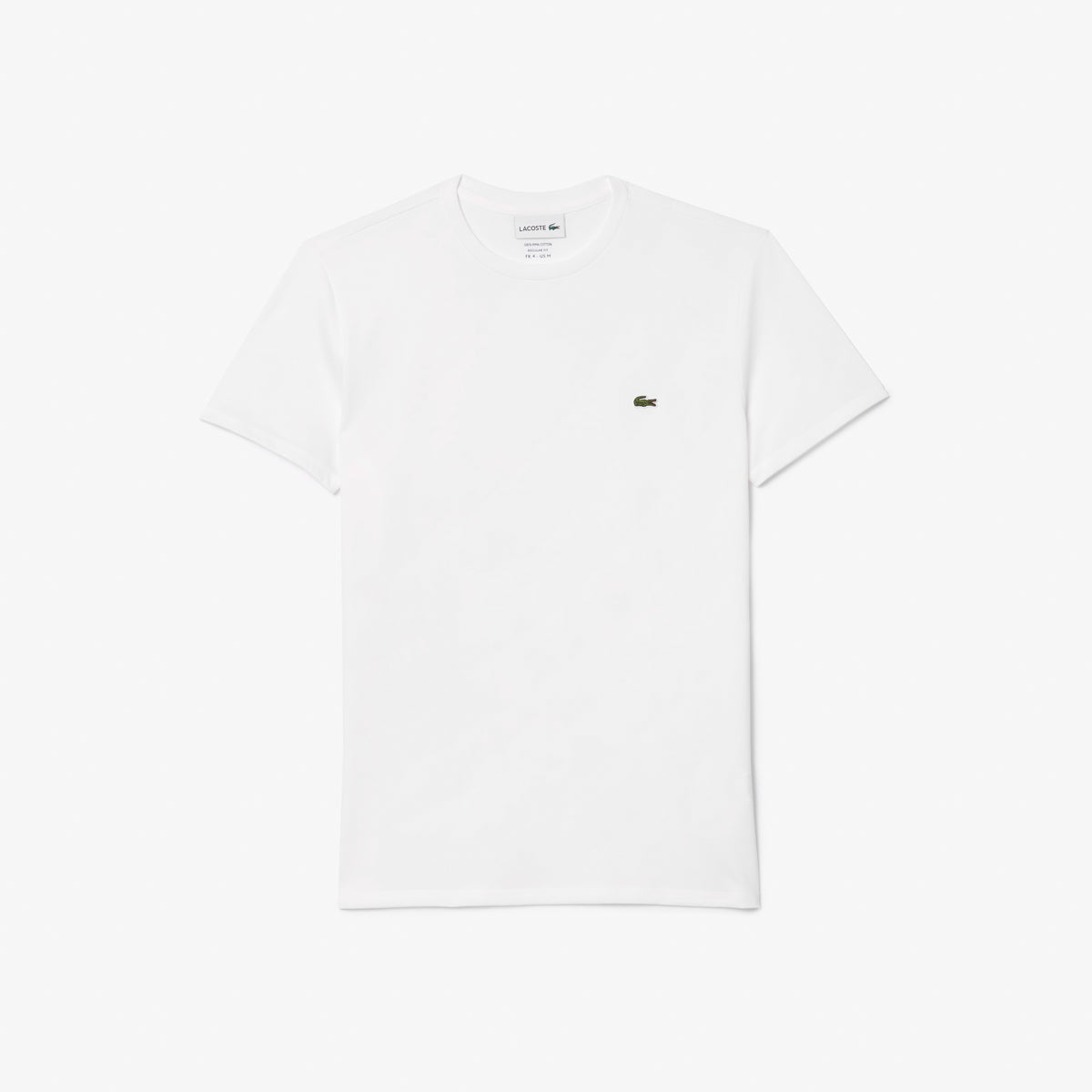 Lacoste Erkek Regular Fit Bisiklet Yaka Beyaz T-shirt