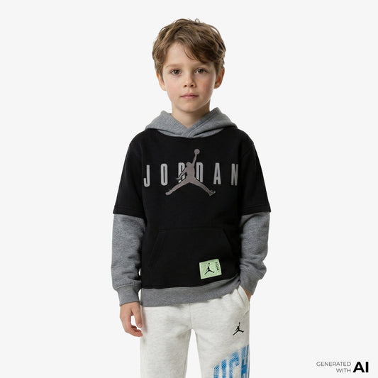Jordan Future Flight Pullover Çocuk Siyah Sweatshirt