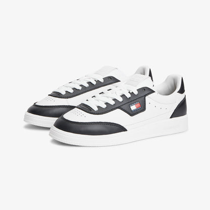 Tommy Hilfiger The Greenwich Edge Leather Kadın Bej Spor Ayakkabı