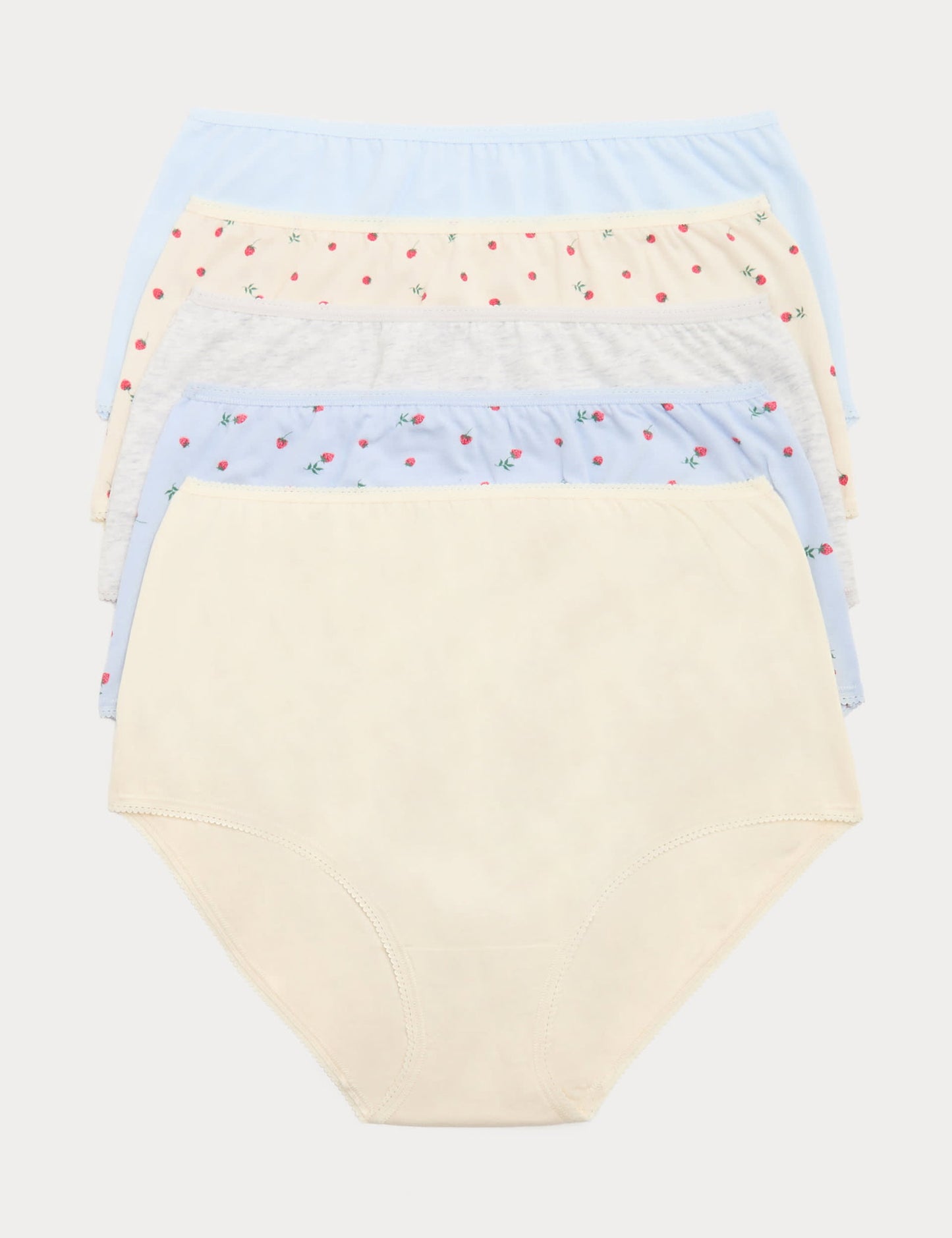 5'li Cotton Lycra® Full Brief Külot Seti