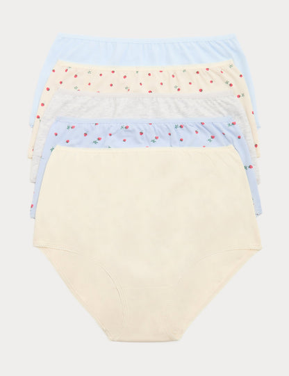 5'li Cotton Lycra® Full Brief Külot Seti