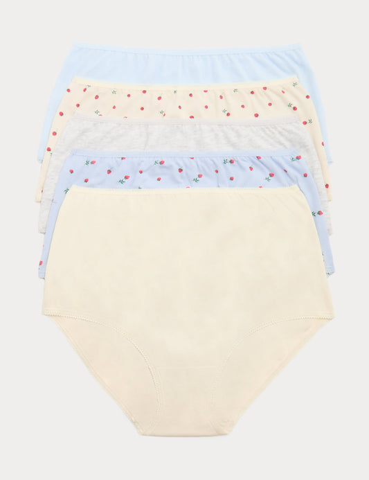 5'li Cotton Lycra® Full Brief Külot Seti