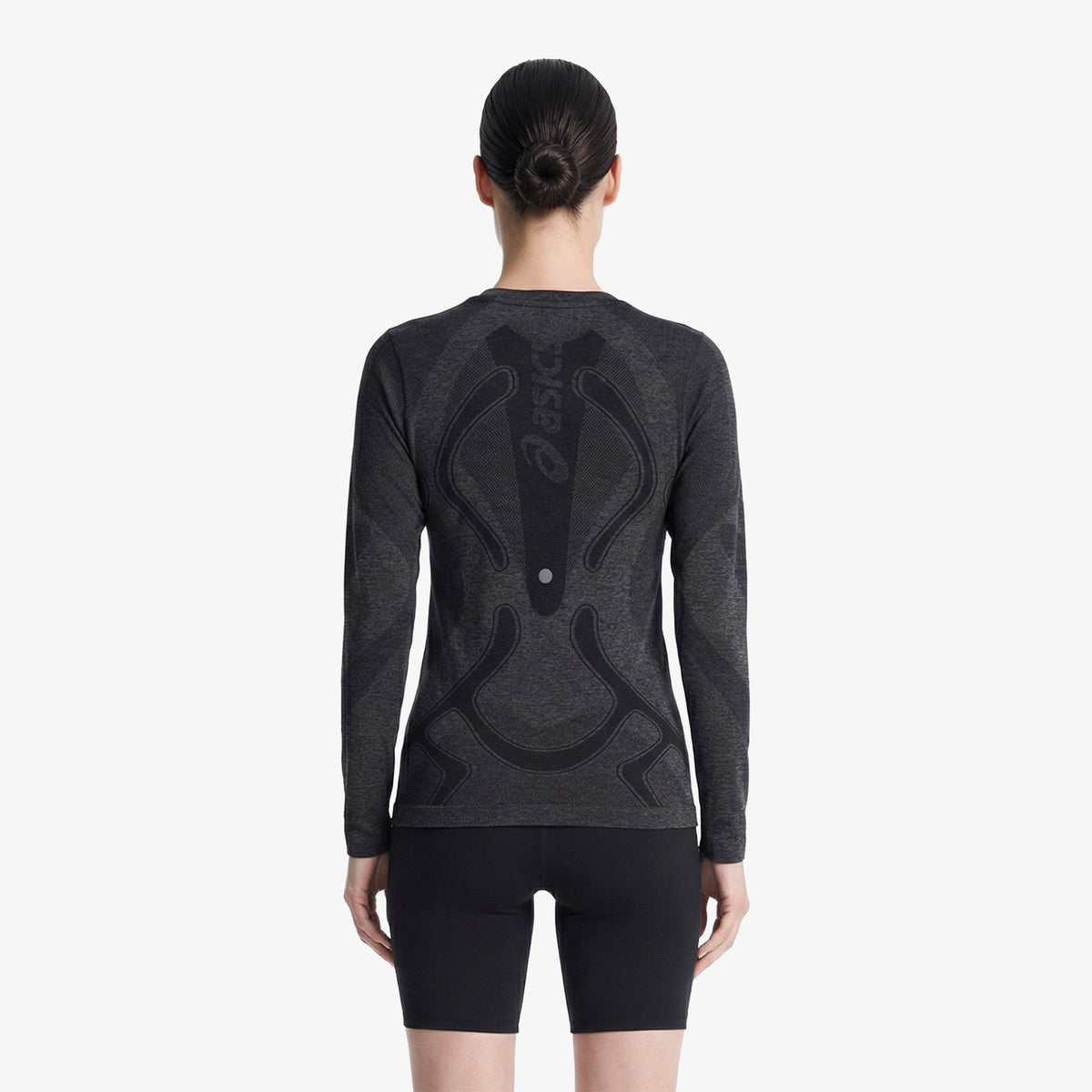 Asics Road Seamless Ls Top Kadın Siyah Koşu Sweatshirt
