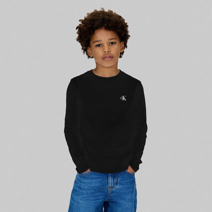 Calvin Klein 2'li Chest Mono Çocuk Siyah T-shirt