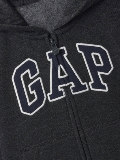 Siyah Gap Logo Fleece Sweatshirt