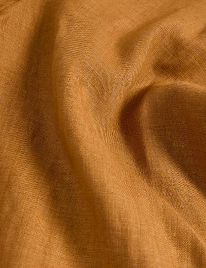 Jaeger Saf Keten Şerit Detaylı Wide Leg Pantolon