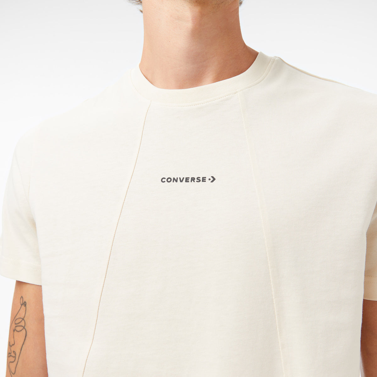 Converse Erkek Krem T-shirt