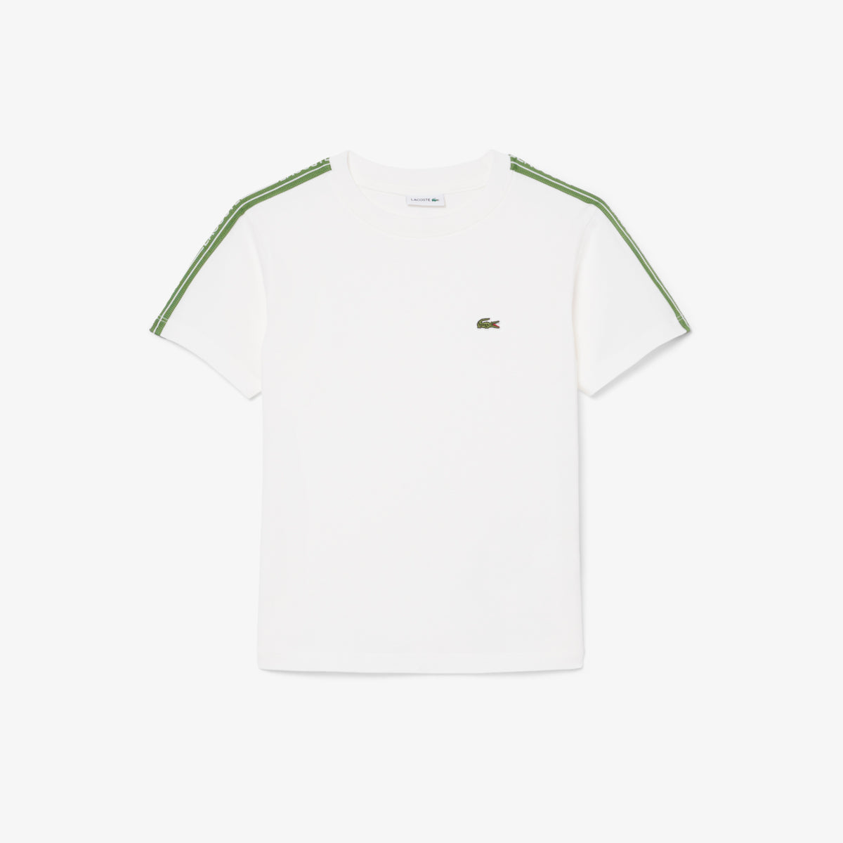 Lacoste Çocuk Bisiklet Yaka Beyaz T-shirt