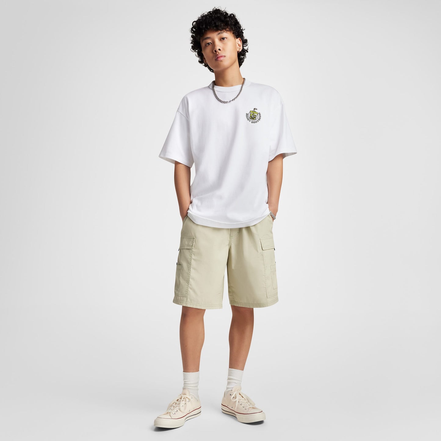 Converse Erkek Beyaz T-shirt