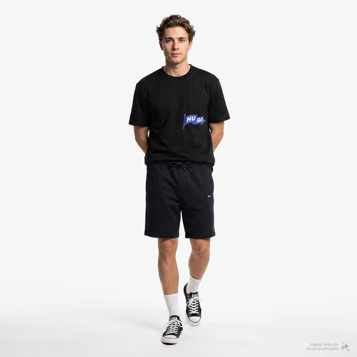 Hugo Nohacrop Erkek Siyah T-shirt