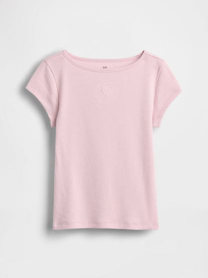 Pembe Cap-sleeve Fitted T-shirt