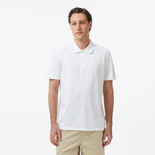 Calvin Klein Tech Interlock Erkek Beyaz Polo