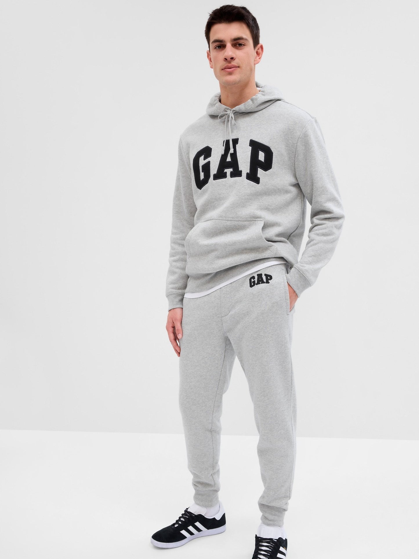 Açık Gri Gap Logo Fleece Jogger Eşofman Altı