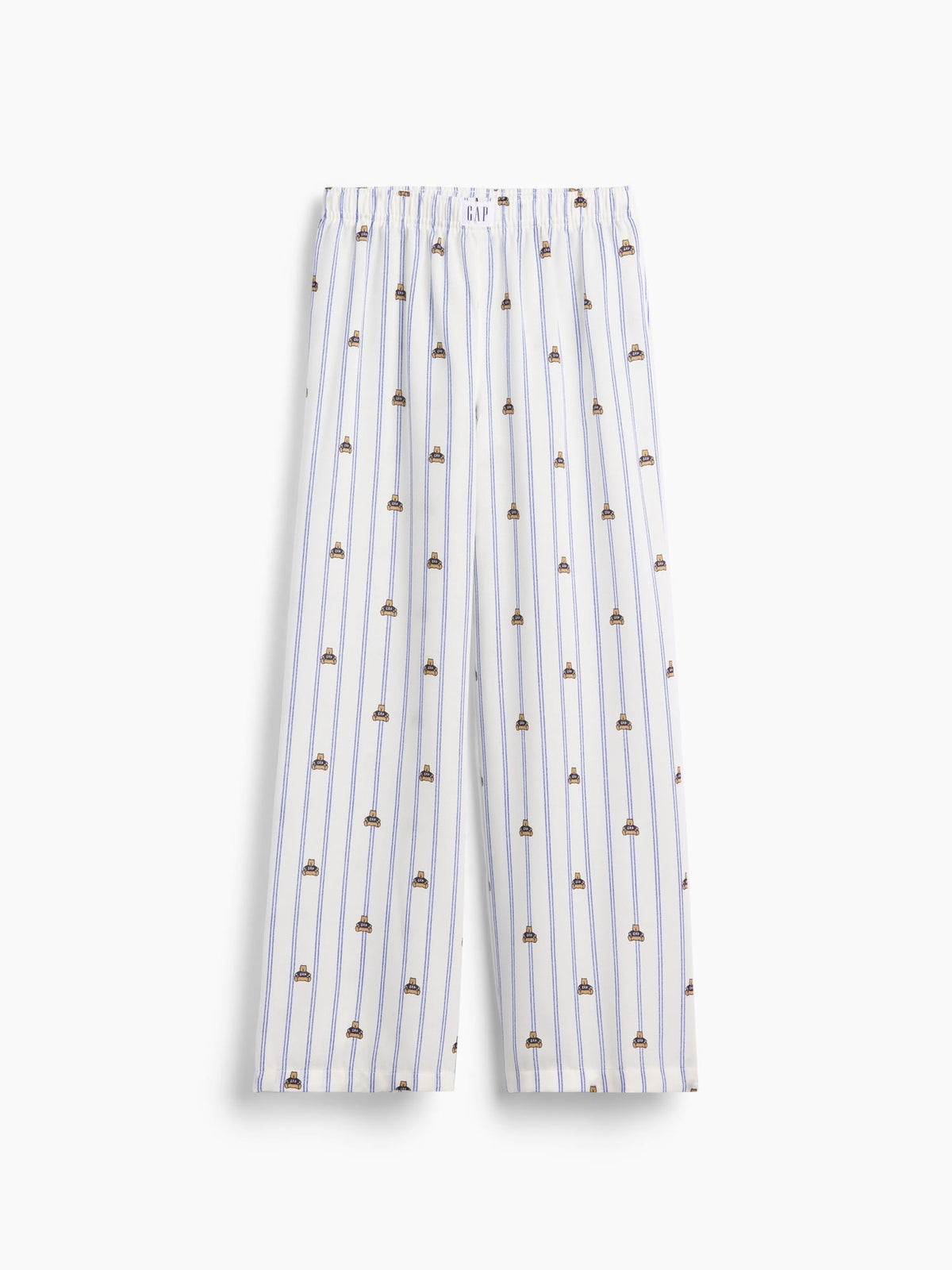 Beyaz Recycled Flannel Pijama Altı