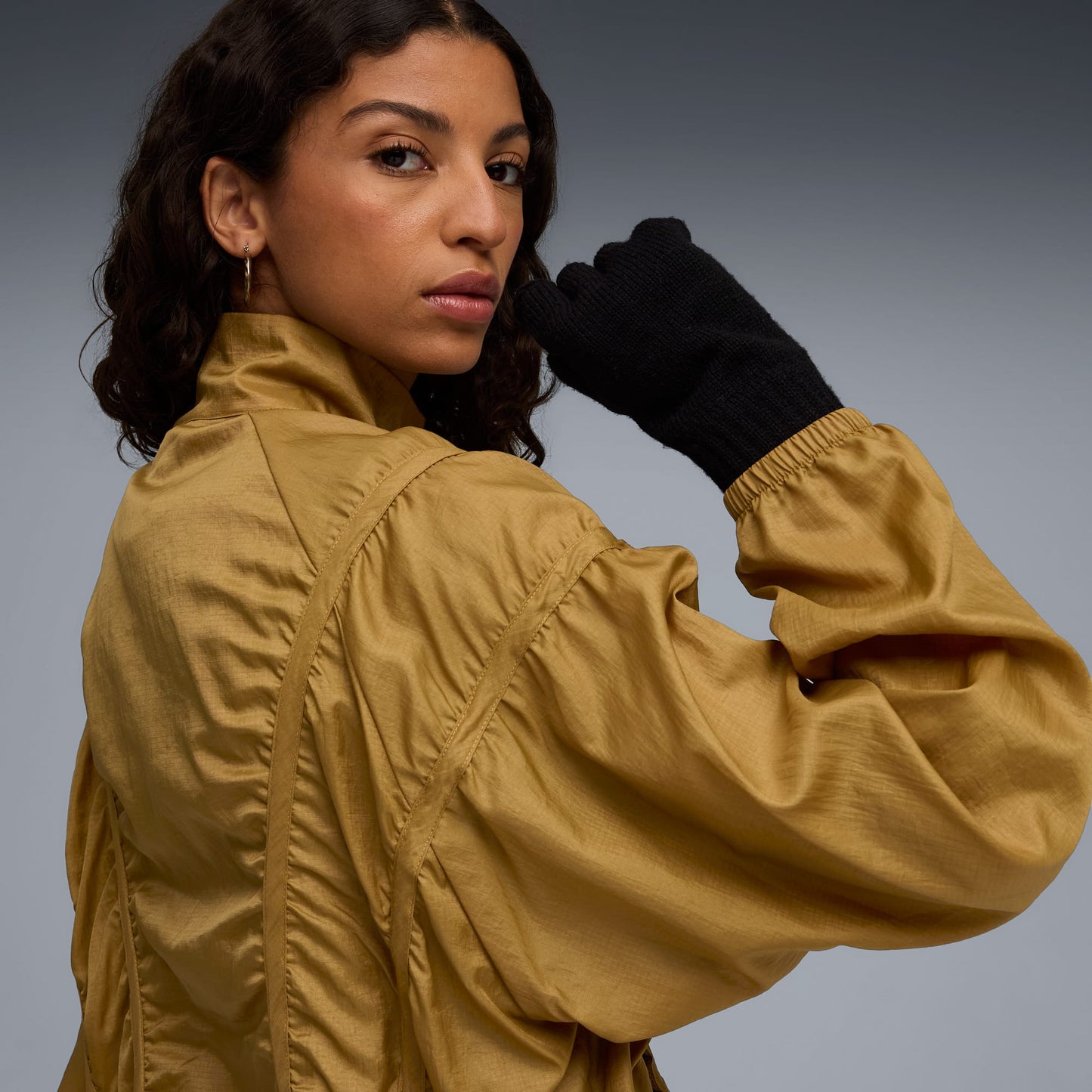 Puma Dare To Oversized Woven Kadın Sarı Ceket