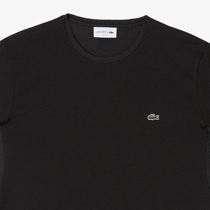 Lacoste Erkek Slim Fit Bisiklet Yaka Siyah T-shirt