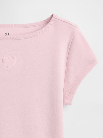 Pembe Cap-sleeve Fitted T-shirt