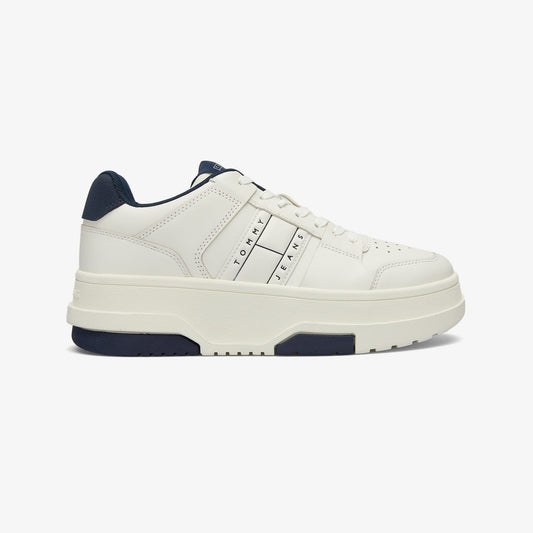 Tommy Jeans The Brooklyn Flatform Kadın Beyaz Sneaker