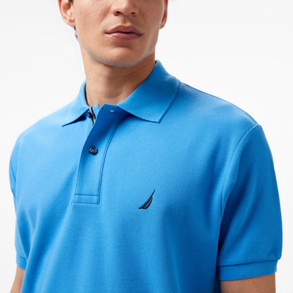 Nautica Erkek Mavi Classic Fit Kısa Kollu Polo Yaka T-shirt