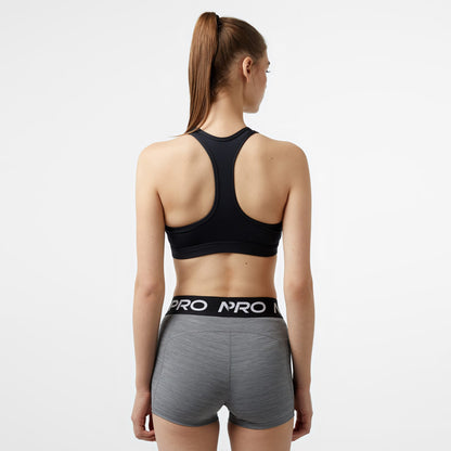 Nike Swoosh Medium Support Kadın Siyah Antrenman Bra