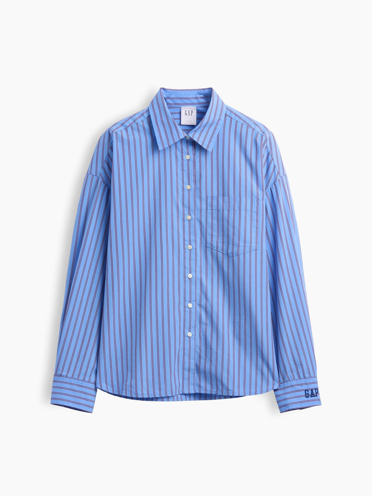 Mavi Oversized Poplin Gömlek