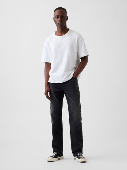 Siyah Straight Jean Pantolon
