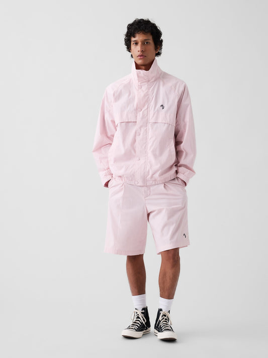 Açık Pembe Gap × Malbon Textured Poplin Baggy Şort